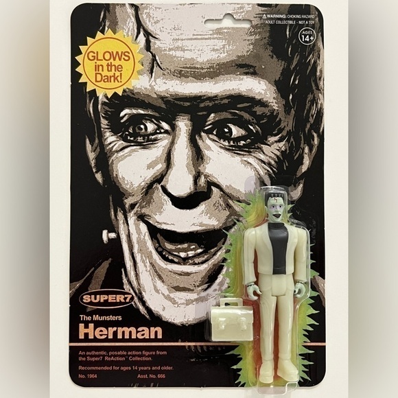 Super7 ReAction Collection Lot of 3 Glow In The Dark Figures 2023 - Picture 5 of 9